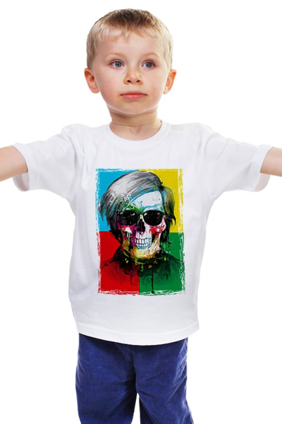 Заказать детскую футболку в Москве. Детская футболка классическая унисекс Череп-арт от Savara - готовые дизайны и нанесение принтов.