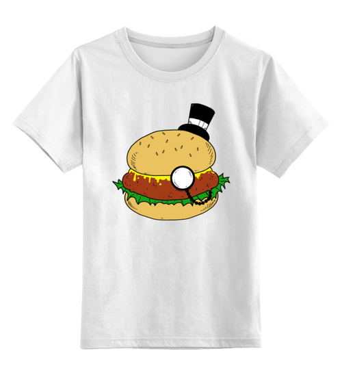 Заказать детскую футболку в Москве. Детская футболка классическая унисекс Бургер от originals - готовые дизайны и нанесение принтов.
