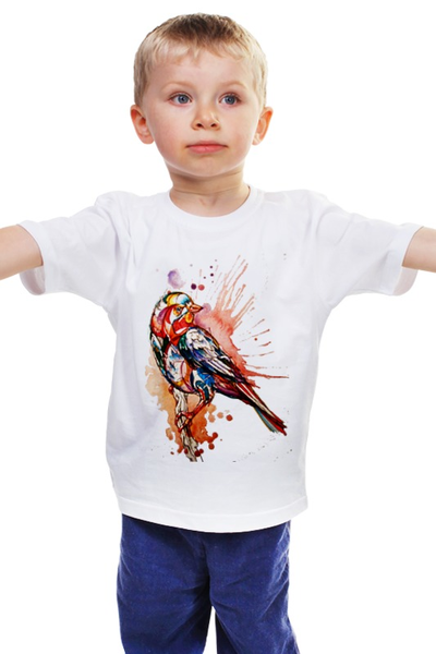 Заказать детскую футболку в Москве. Детская футболка классическая унисекс Птичка от Антон Пак - готовые дизайны и нанесение принтов.