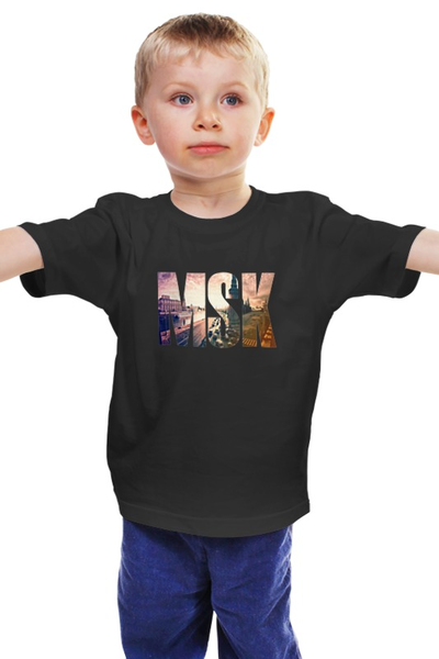 Заказать детскую футболку в Москве. Детская футболка классическая унисекс Moscow от antihero - готовые дизайны и нанесение принтов.