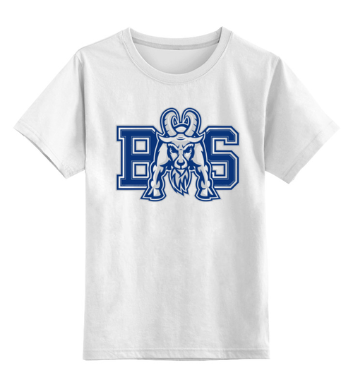Заказать детскую футболку в Москве. Детская футболка классическая унисекс Реальные Парни (Blue Mountain State) BMS от coolmag - готовые дизайны и нанесение принтов.