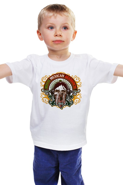 Заказать детскую футболку в Москве. Детская футболка классическая унисекс Irish Mexican Alliance от Leichenwagen - готовые дизайны и нанесение принтов.