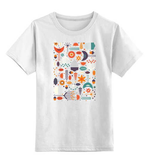 Заказать детскую футболку в Москве. Детская футболка классическая унисекс Флора и фауна от printik - готовые дизайны и нанесение принтов.