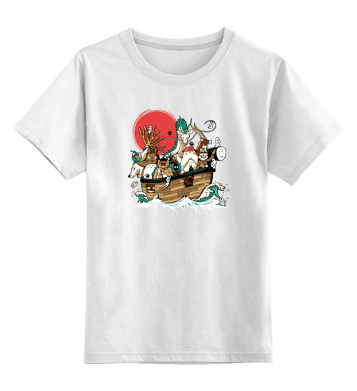 Заказать детскую футболку в Москве. Детская футболка классическая унисекс На волне от totorian - готовые дизайны и нанесение принтов.