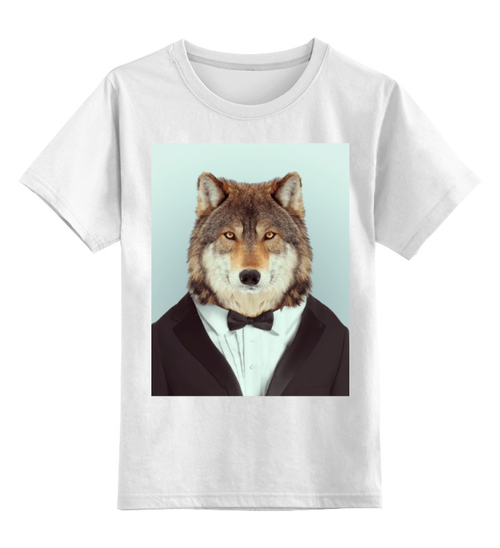Заказать детскую футболку в Москве. Детская футболка классическая унисекс Деловой волк от anna_bell - готовые дизайны и нанесение принтов.