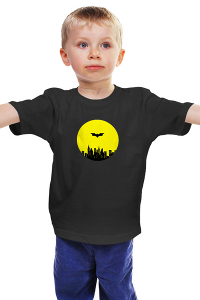 Заказать детскую футболку в Москве. Детская футболка классическая унисекс Крылья над городом от BestPrint  - готовые дизайны и нанесение принтов.