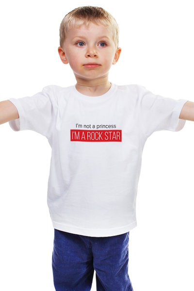 Заказать детскую футболку в Москве. Детская футболка классическая унисекс Rock star от Ксения Золотухина - готовые дизайны и нанесение принтов.