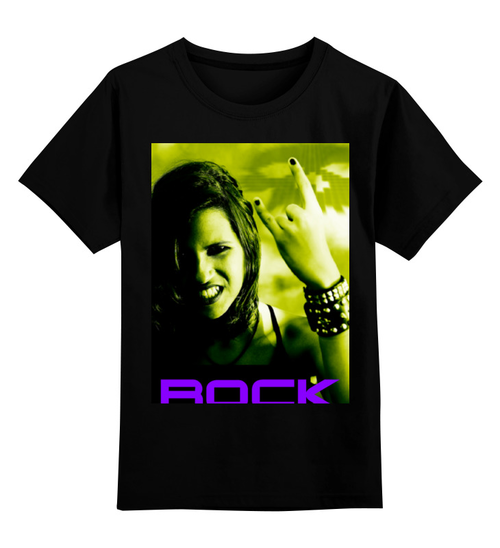 Заказать детскую футболку в Москве. Детская футболка классическая унисекс Rock - 1 от Vladec11 - готовые дизайны и нанесение принтов.