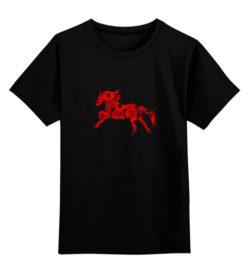 Заказать детскую футболку в Москве. Детская футболка классическая унисекс Horse Art от fanbeer@bk.ru - готовые дизайны и нанесение принтов.
