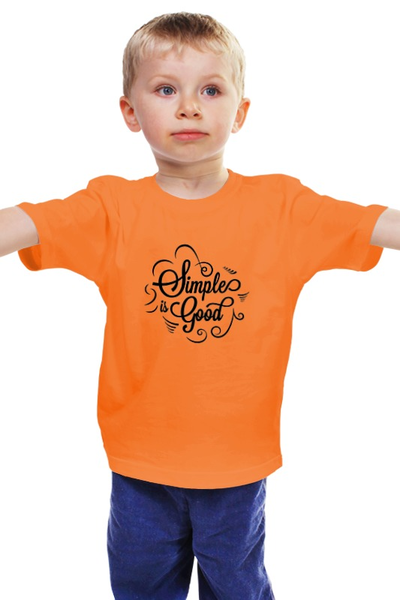 Заказать детскую футболку в Москве. Детская футболка классическая унисекс Просто это хорошо от zen4@bk.ru - готовые дизайны и нанесение принтов.