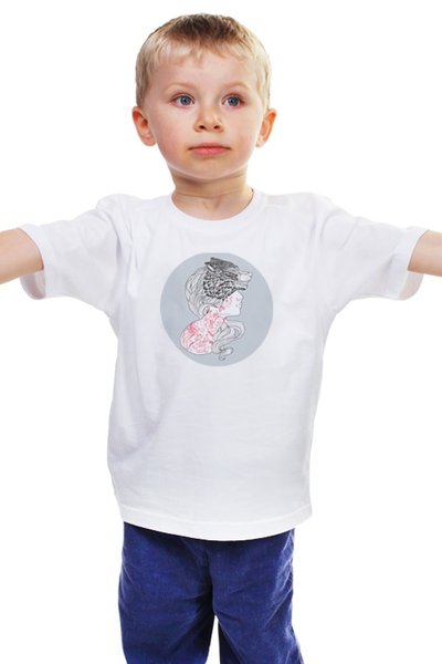 Заказать детскую футболку в Москве. Детская футболка классическая унисекс -Wolf- от anastasiya24sk - готовые дизайны и нанесение принтов.