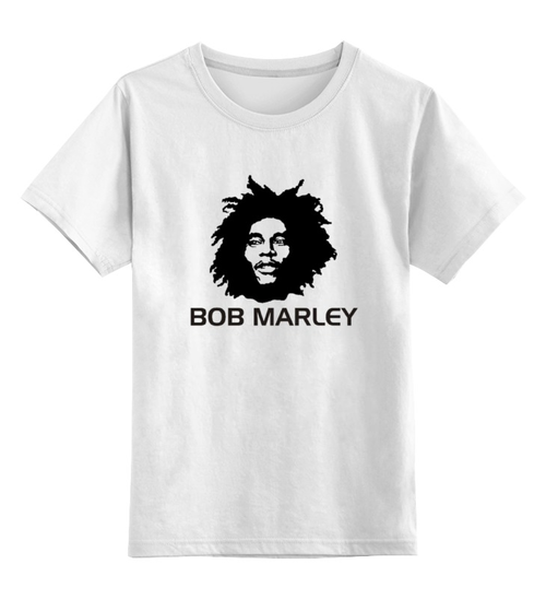 Заказать детскую футболку в Москве. Детская футболка классическая унисекс Bob Marley от Fedor - готовые дизайны и нанесение принтов.