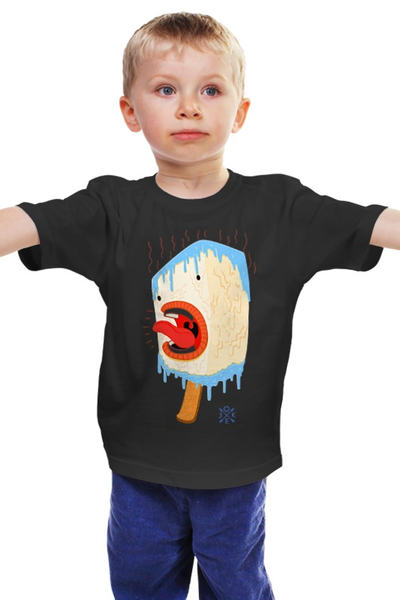 Заказать детскую футболку в Москве. Детская футболка классическая унисекс Мороженное - icecream                     от Savara - готовые дизайны и нанесение принтов.