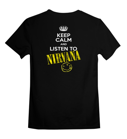 Заказать детскую футболку в Москве. Детская футболка классическая унисекс Keep calm and listen to NIRVANA от vintzdes - готовые дизайны и нанесение принтов.
