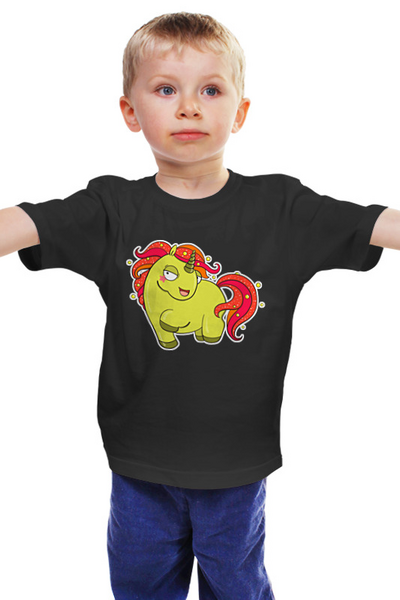 Заказать детскую футболку в Москве. Детская футболка классическая унисекс Единорог от Марта Май - готовые дизайны и нанесение принтов.