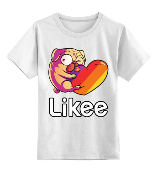 Заказать детскую футболку в Москве. Детская футболка классическая унисекс Likee от weeert - готовые дизайны и нанесение принтов.