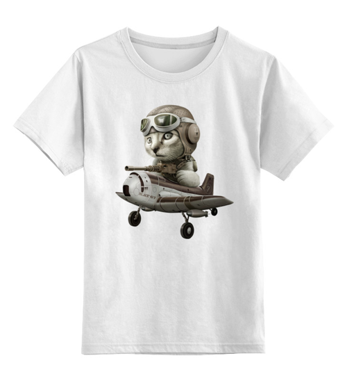 Заказать детскую футболку в Москве. Детская футболка классическая унисекс Лётчик от printik - готовые дизайны и нанесение принтов.