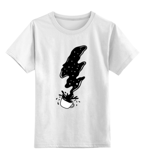 Заказать детскую футболку в Москве. Детская футболка классическая унисекс Утренний кофе  от ISliM - готовые дизайны и нанесение принтов.