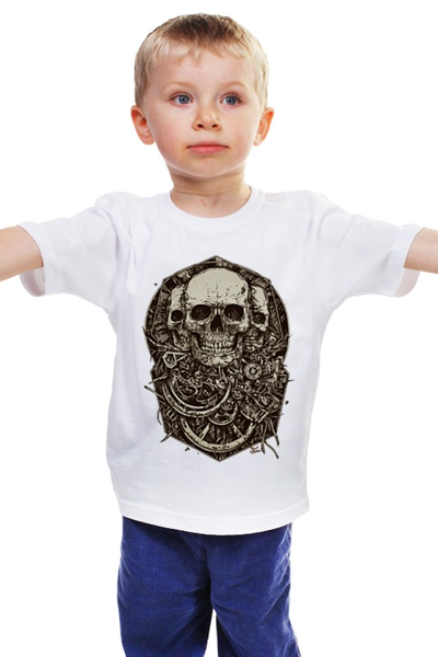 Заказать детскую футболку в Москве. Детская футболка классическая унисекс skulls от corey_93 - готовые дизайны и нанесение принтов.