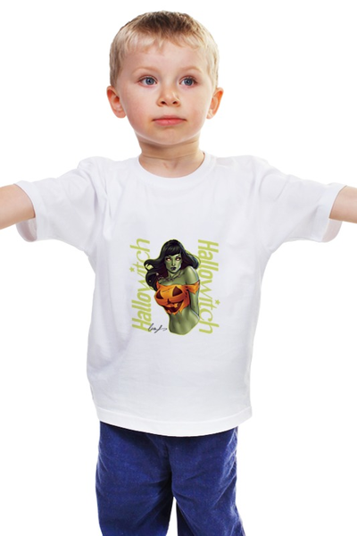 Заказать детскую футболку в Москве. Детская футболка классическая унисекс Hallowitch от Александр Гришин - готовые дизайны и нанесение принтов.