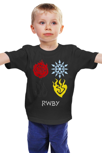 Заказать детскую футболку в Москве. Детская футболка классическая унисекс RWBY  от geekbox - готовые дизайны и нанесение принтов.