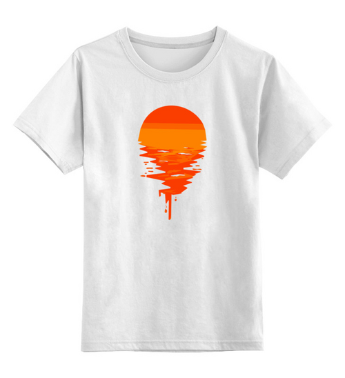 Заказать детскую футболку в Москве. Детская футболка классическая унисекс SUNSET  от ANDREI M - готовые дизайны и нанесение принтов.
