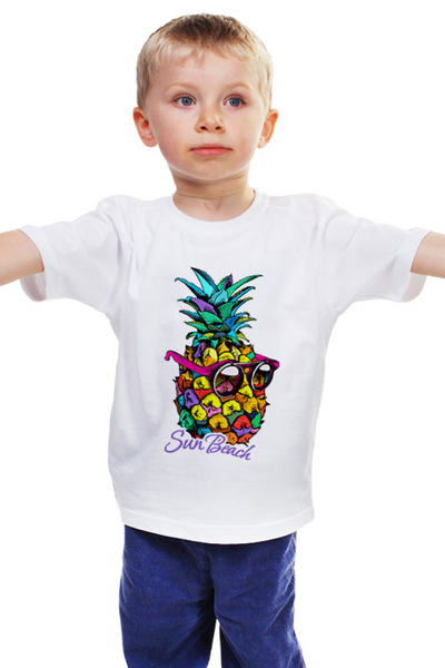 Заказать детскую футболку в Москве. Детская футболка классическая унисекс ❖Pineapple❖ от balden - готовые дизайны и нанесение принтов.