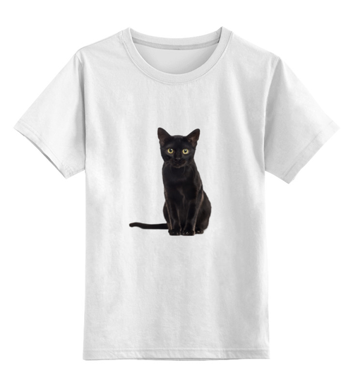 Заказать детскую футболку в Москве. Детская футболка классическая унисекс Кошка от THE_NISE  - готовые дизайны и нанесение принтов.
