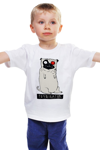 Заказать детскую футболку в Москве. Детская футболка классическая унисекс Пугминатор от printik - готовые дизайны и нанесение принтов.