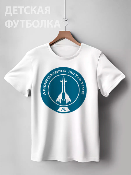 Заказать детскую футболку в Москве. Детская футболка классическая унисекс Mass Effect от geekbox - готовые дизайны и нанесение принтов.