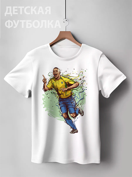 Заказать детскую футболку в Москве. Детская футболка классическая унисекс Футболист от Leichenwagen - готовые дизайны и нанесение принтов.