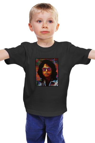 Заказать детскую футболку в Москве. Детская футболка классическая унисекс Джим Моррисон  от cherdantcev - готовые дизайны и нанесение принтов.