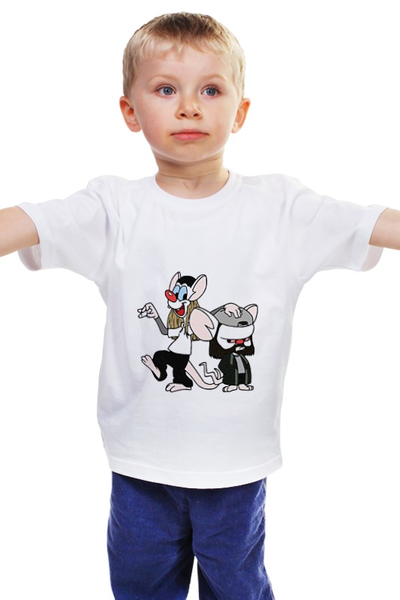 Заказать детскую футболку в Москве. Детская футболка классическая унисекс Джейки и Молчаливый Брейн от priceless - готовые дизайны и нанесение принтов.