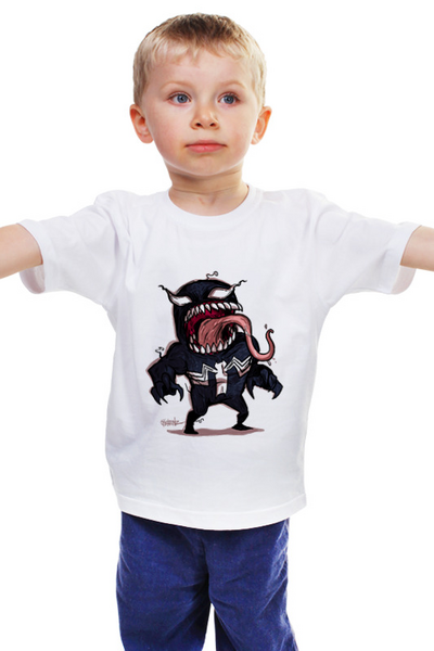 Заказать детскую футболку в Москве. Детская футболка классическая унисекс I am venom от Luther - готовые дизайны и нанесение принтов.