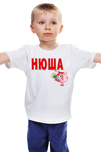 Заказать детскую футболку в Москве. Детская футболка классическая унисекс Нюша от Наталья Чернова - готовые дизайны и нанесение принтов.