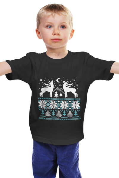 Заказать детскую футболку в Москве. Детская футболка классическая унисекс Норвежский лес от LunaSolvo - готовые дизайны и нанесение принтов.