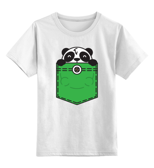 Заказать детскую футболку в Москве. Детская футболка классическая унисекс Панда от fanart - готовые дизайны и нанесение принтов.