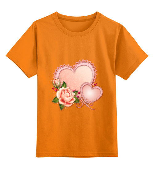 Заказать детскую футболку в Москве. Детская футболка классическая унисекс Сердца от Ирина - готовые дизайны и нанесение принтов.
