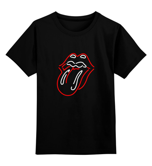 Заказать детскую футболку в Москве. Детская футболка классическая унисекс The Rolling Stones от Just kidding - готовые дизайны и нанесение принтов.