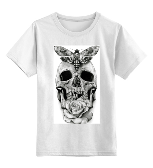Заказать детскую футболку в Москве. Детская футболка классическая унисекс Skull - 10 от Vladec11 - готовые дизайны и нанесение принтов.