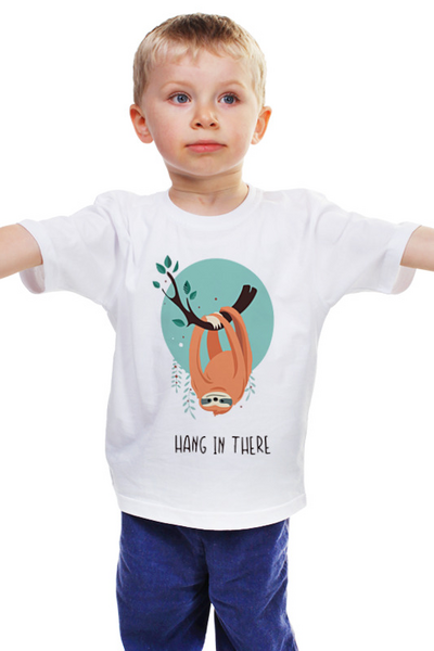 Заказать детскую футболку в Москве. Детская футболка классическая унисекс Держись Там от MariYang  - готовые дизайны и нанесение принтов.
