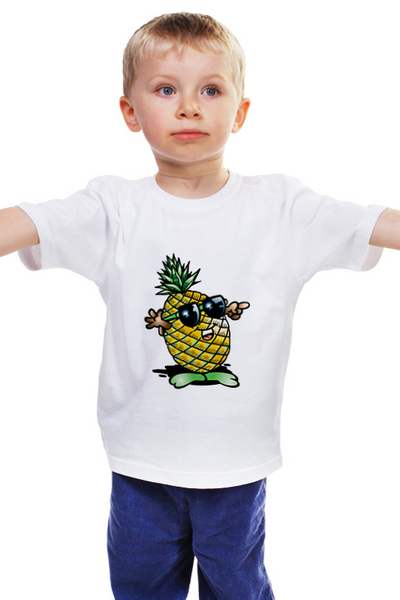 Заказать детскую футболку в Москве. Детская футболка классическая унисекс Ананас от THE_NISE  - готовые дизайны и нанесение принтов.