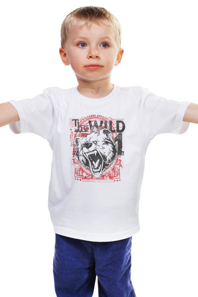 Заказать детскую футболку в Москве. Детская футболка классическая унисекс Дикий от сергей дудников - готовые дизайны и нанесение принтов.