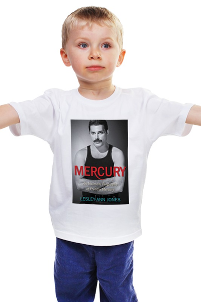 Заказать детскую футболку в Москве. Детская футболка классическая унисекс Freddie Mercury  от cherdantcev - готовые дизайны и нанесение принтов.