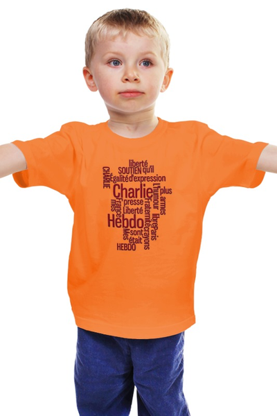 Заказать детскую футболку в Москве. Детская футболка классическая унисекс Charlie Hebdo от Pinky-Winky - готовые дизайны и нанесение принтов.