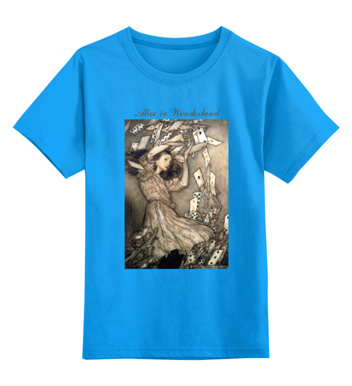 Заказать детскую футболку в Москве. Детская футболка классическая унисекс Alice in Wonderland от ksu190491 - готовые дизайны и нанесение принтов.