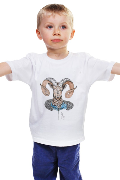 Заказать детскую футболку в Москве. Детская футболка классическая унисекс парни от Виктория Ку - готовые дизайны и нанесение принтов.