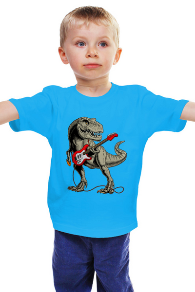Заказать детскую футболку в Москве. Детская футболка классическая унисекс ♬DinoMUSIC♬ от balden - готовые дизайны и нанесение принтов.