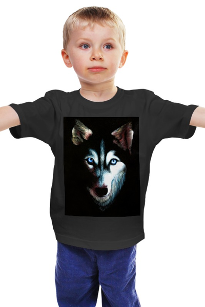 Заказать детскую футболку в Москве. Детская футболка классическая унисекс Husky от Kris Leov - готовые дизайны и нанесение принтов.