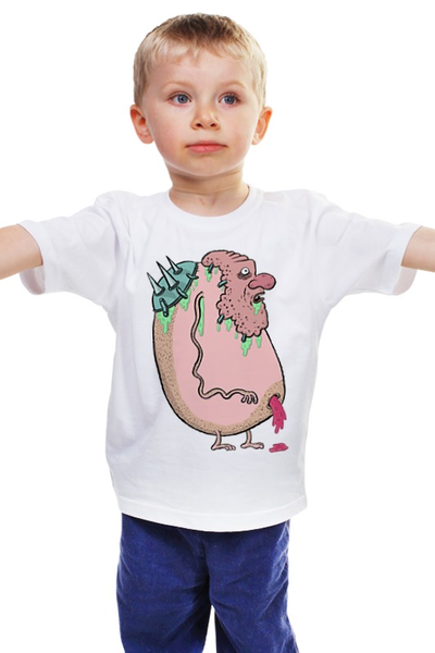 Заказать детскую футболку в Москве. Детская футболка классическая унисекс Monster от denis01001 - готовые дизайны и нанесение принтов.
